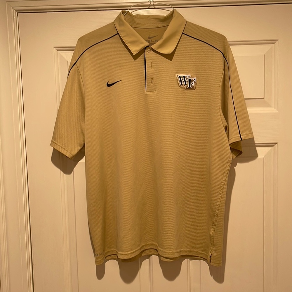Nike Dryfit Polo with Wake Forest University Logo